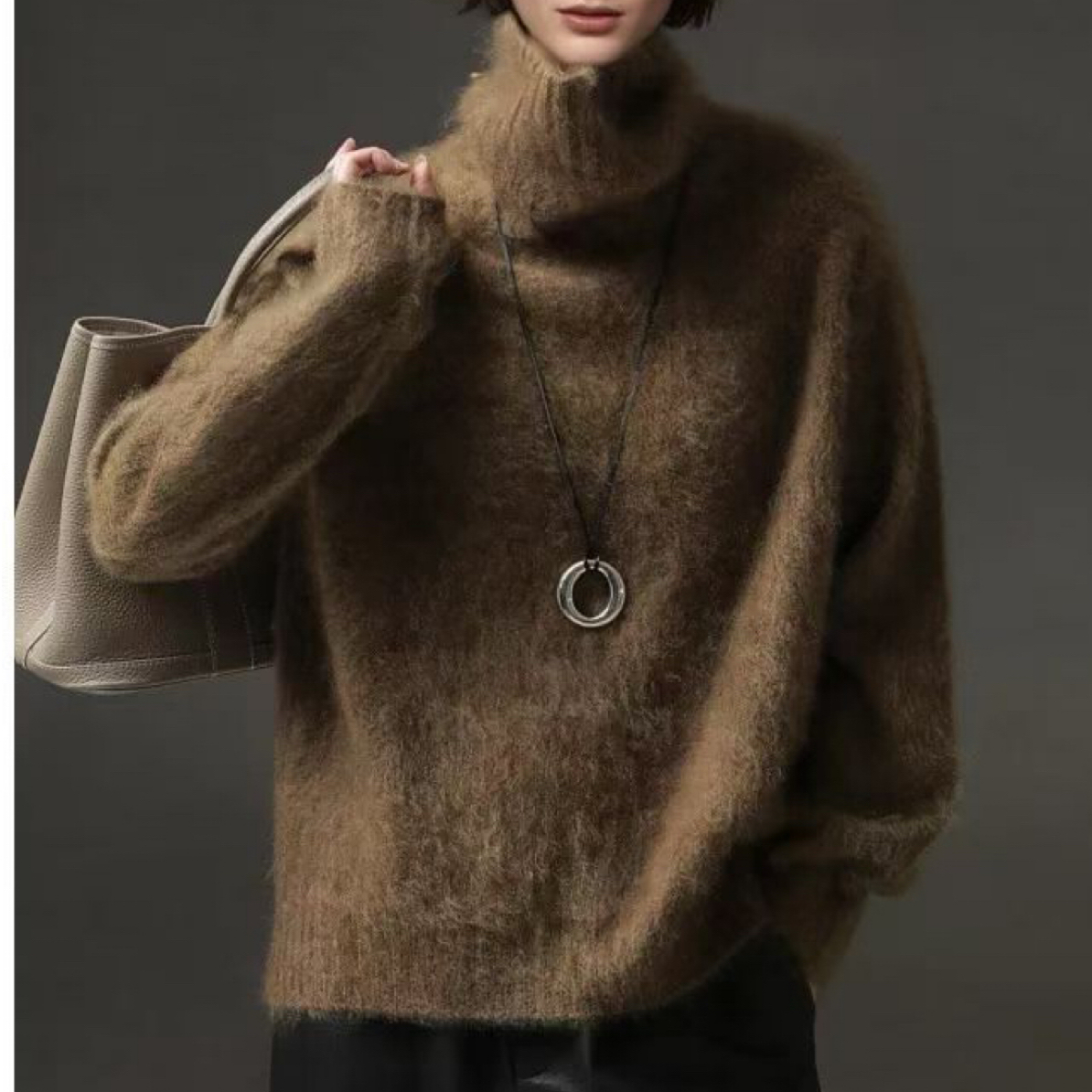 2032纯色拉绒工艺厚款高领羊绒衫加厚衫打底衫毛衣