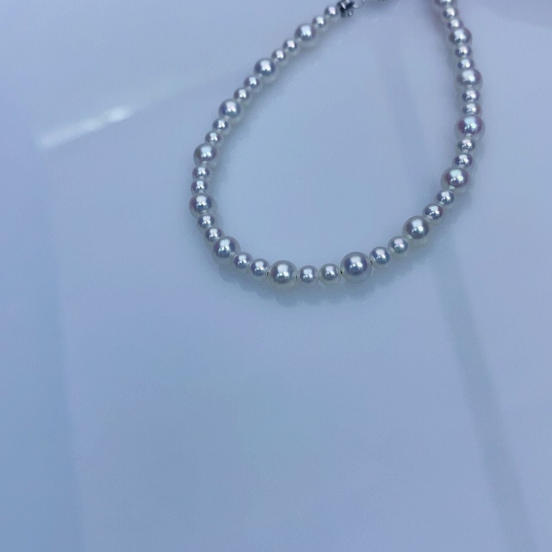 银S925镶嵌淡水珍珠3-5