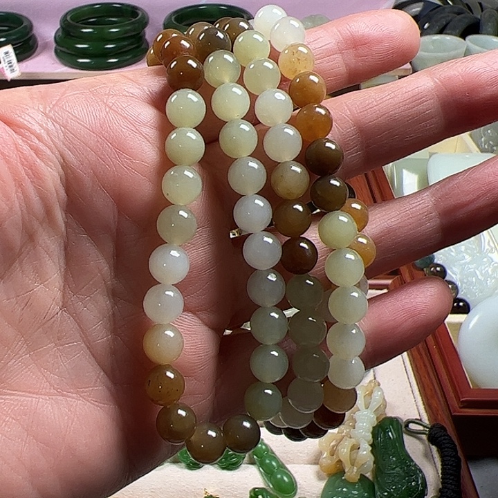 和田玉（糖玉）未镶嵌手链
