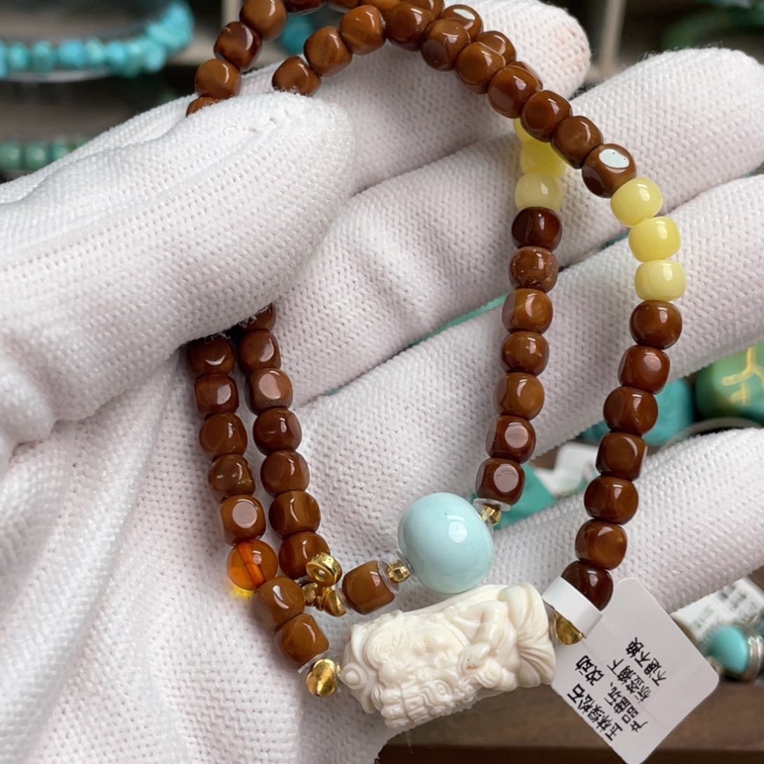 绿松石未镶嵌金玉满堂双圈