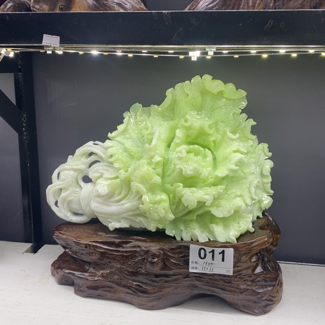 华***爷玉家居摆件白菜摆件