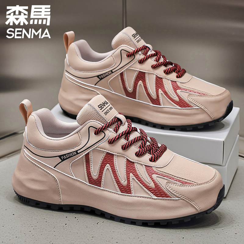 SENMA/森马男鞋2025春秋爆款休闲时尚包底增高青少年厚底潮鞋子男