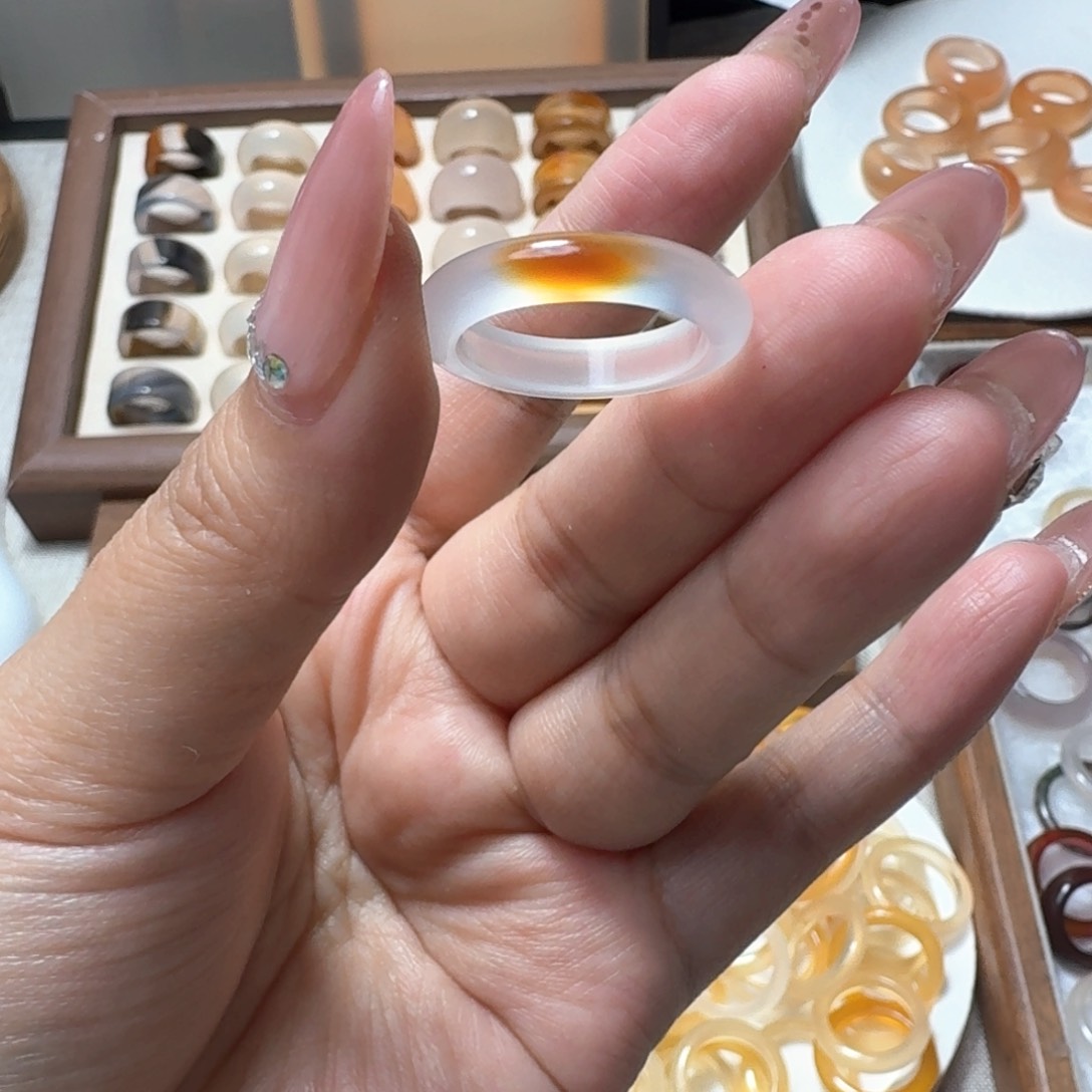 未镶嵌戒指玛瑙/玉髓710港16.5