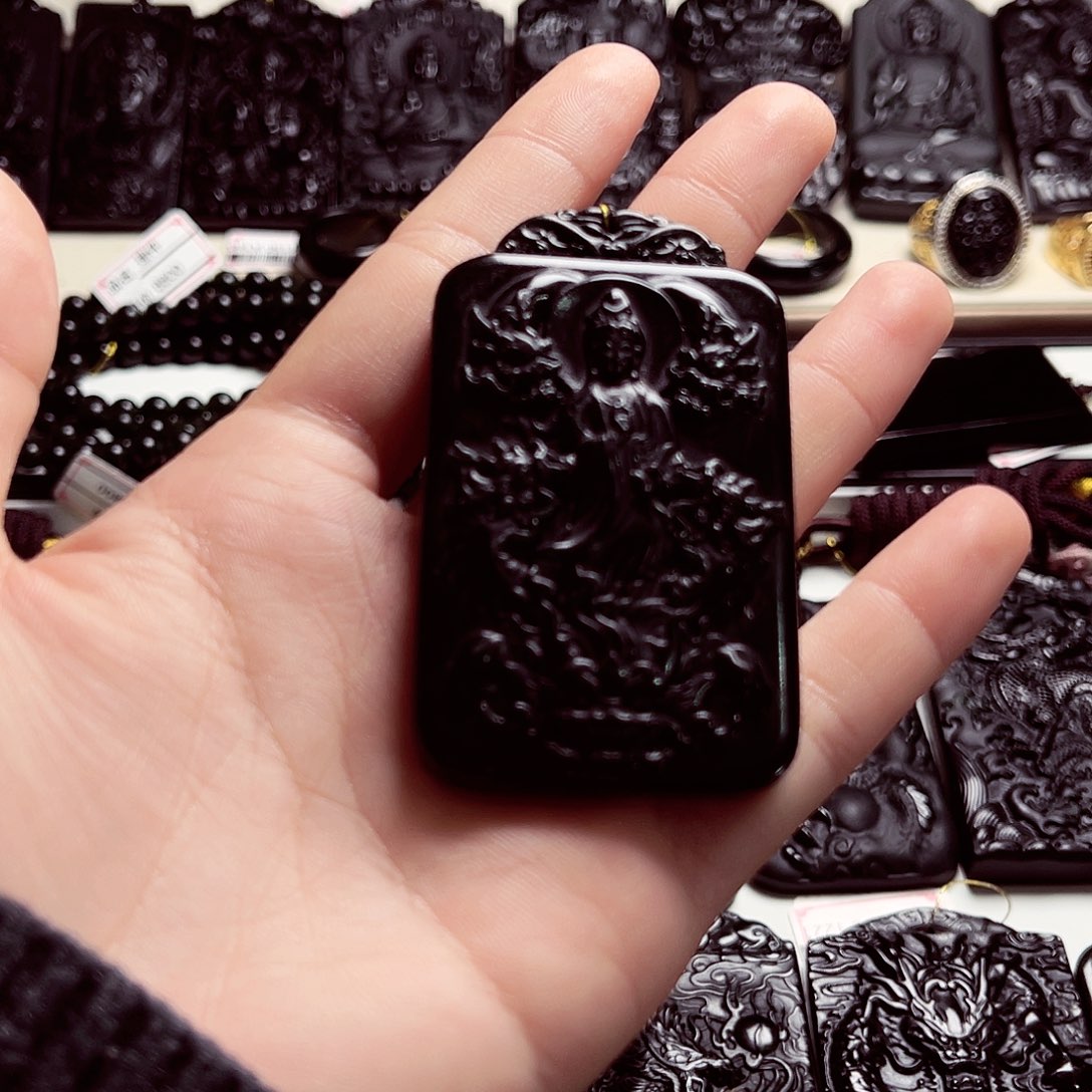 天然缅料A货玉龙观音A278