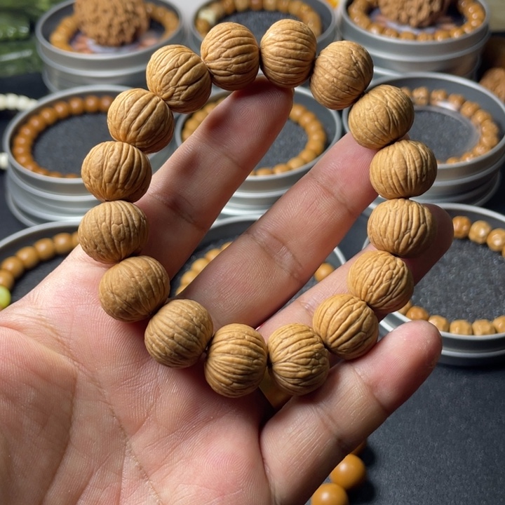 猴头核桃手串全品原皮原色龙岩土豪17