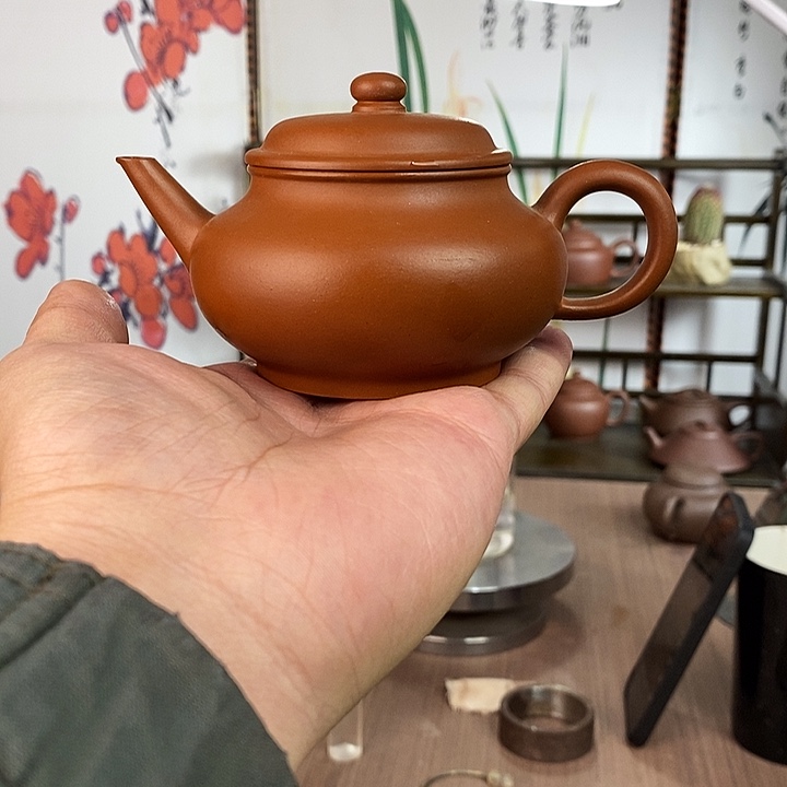 小红泥半手工水平壶170cc