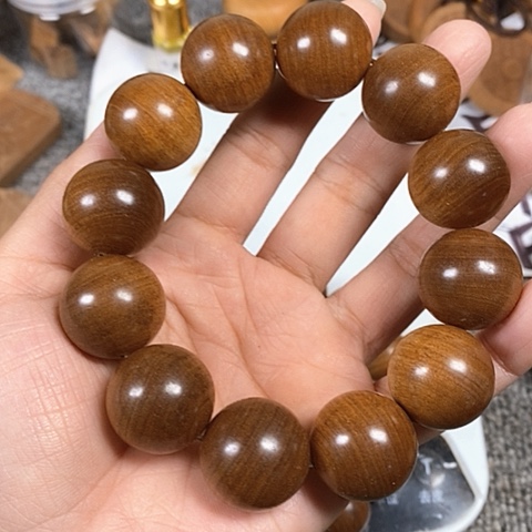檀香木手串/手链用****0老山檀香黑肉虎纹2.0沉水