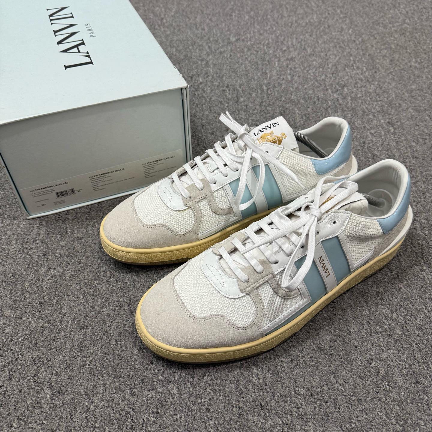 未使用 LANVIN 18798801 Lanvin浪凡 男士经典德训鞋 未使用45码