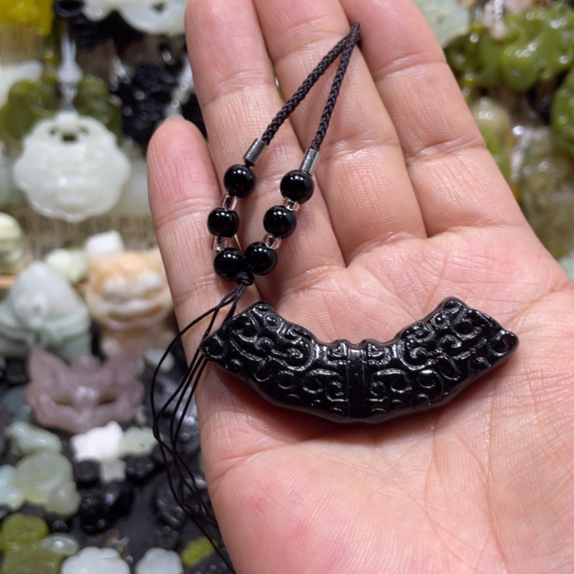 【闪购商品】岫玉颈饰未镶嵌68吊坠