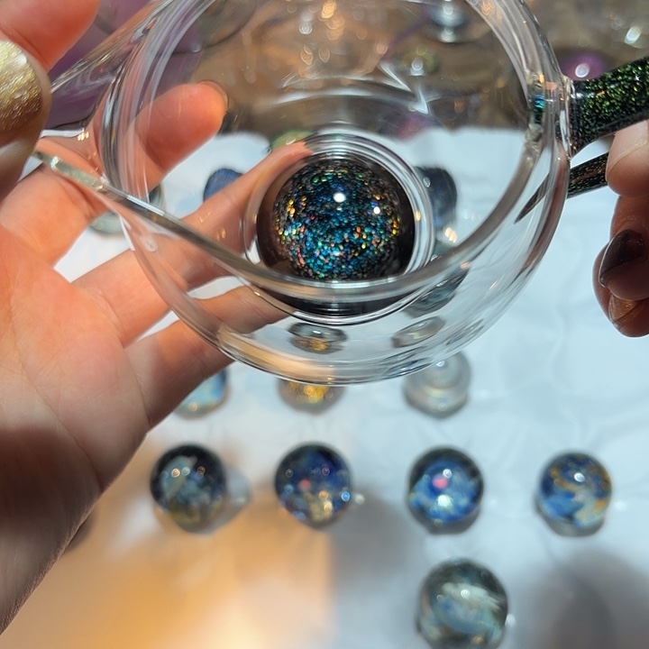 玻璃茶器黑星空依然