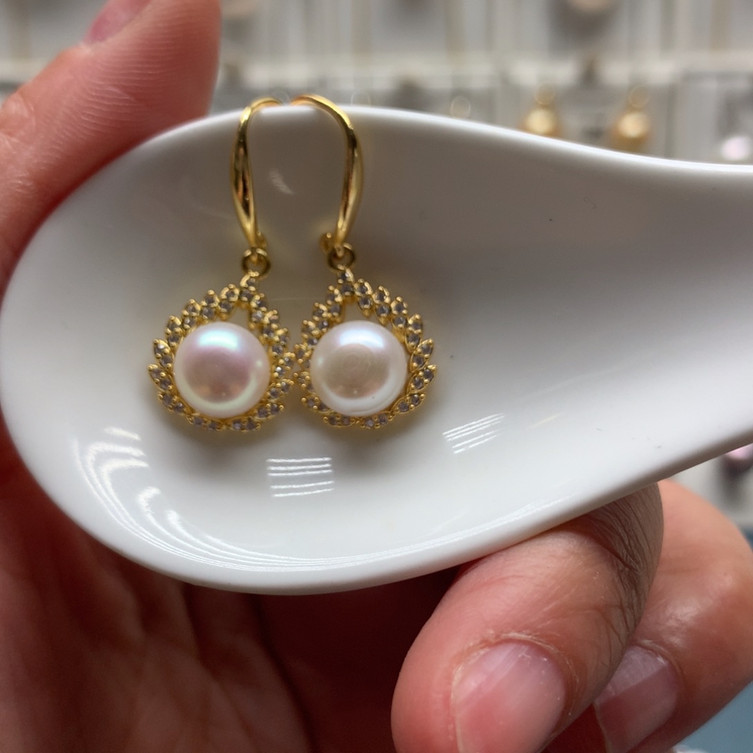 未镶嵌淡水珍珠耳饰