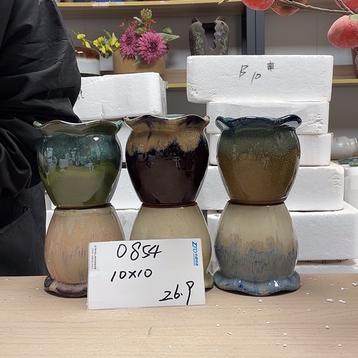 粗陶多肉花盆微瑕854