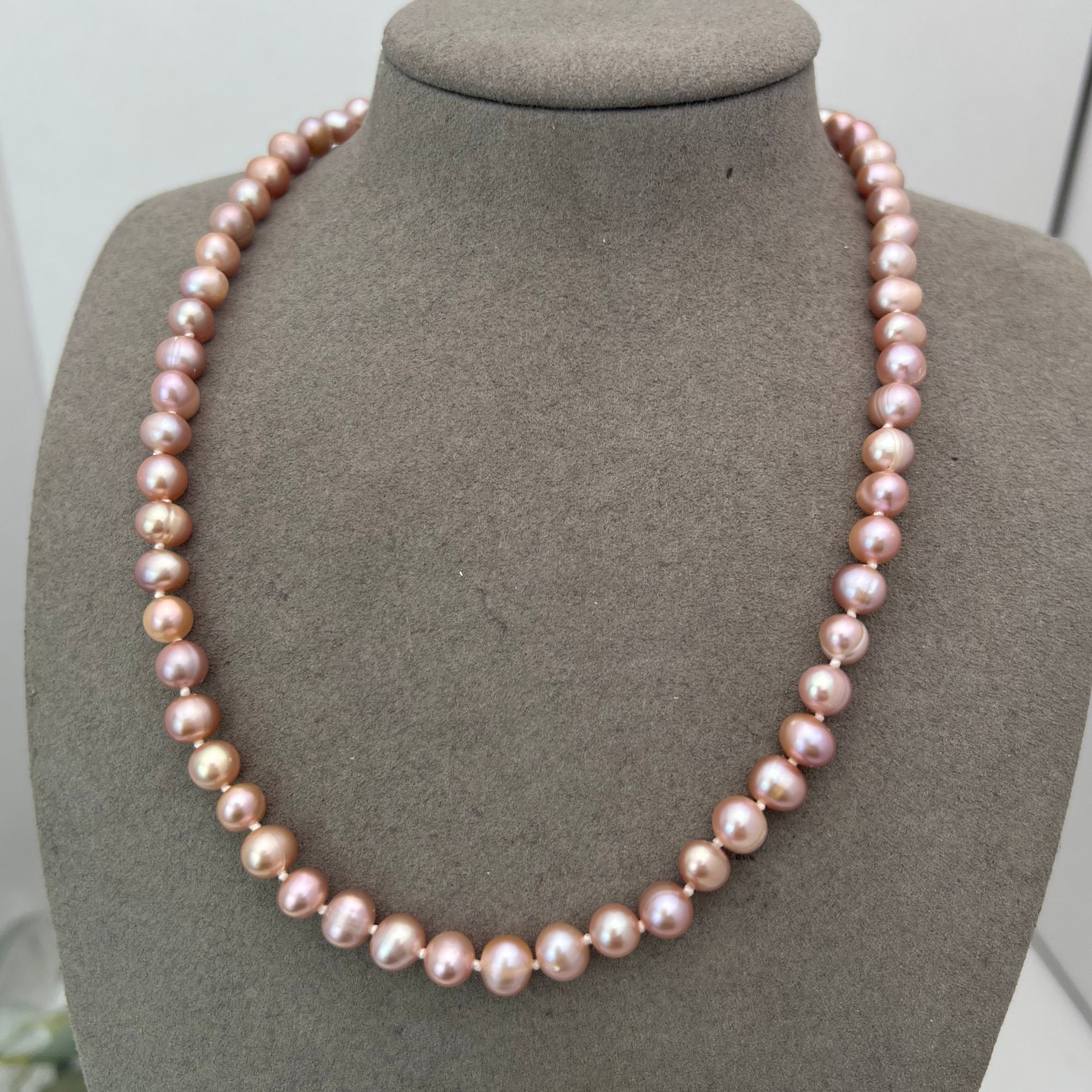 【绮丽紫珍珠项链S】 6-7mm淡水无核珍珠s925银简约颈链 XL80221SY