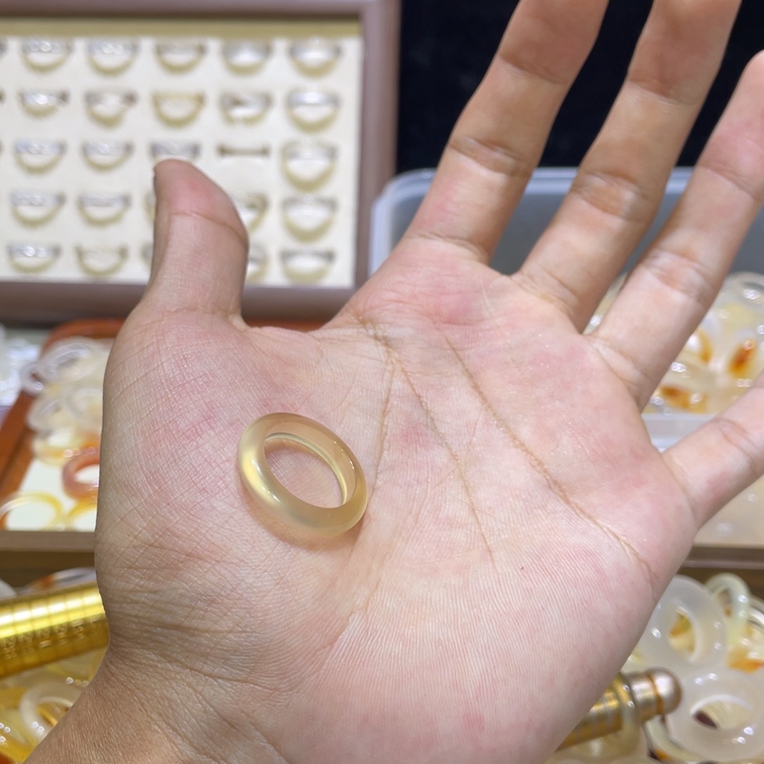 玛瑙/玉髓未镶嵌戒指515号港13