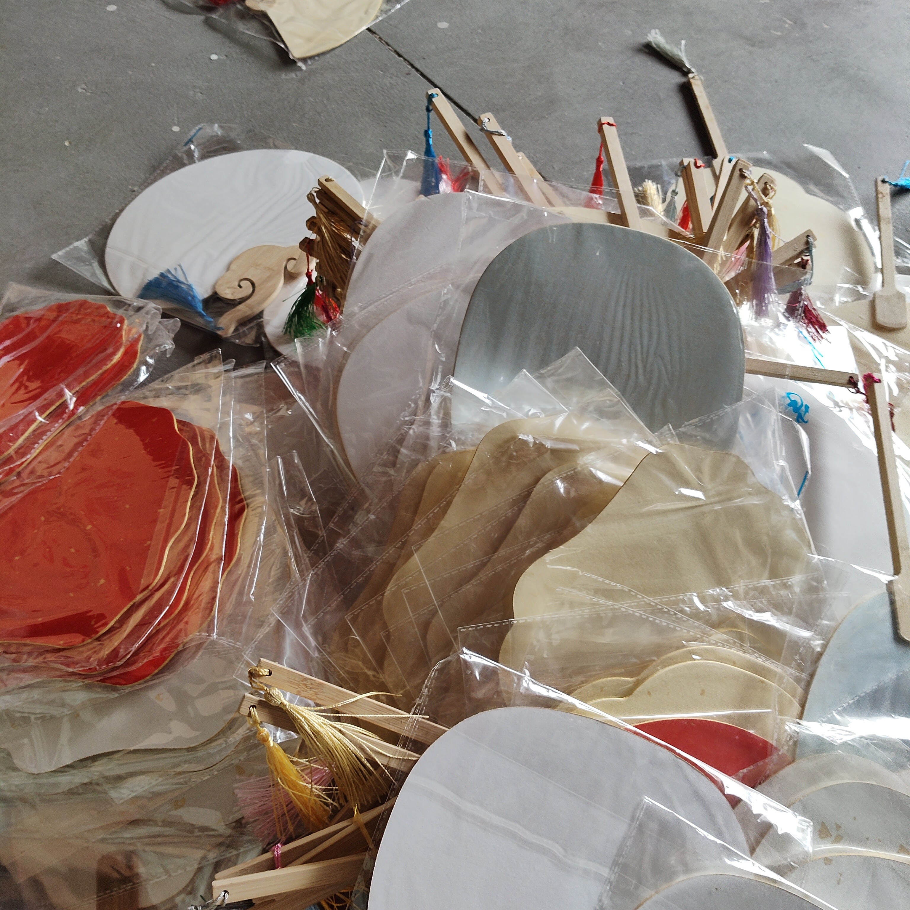 清仓处理团扇10把混搭