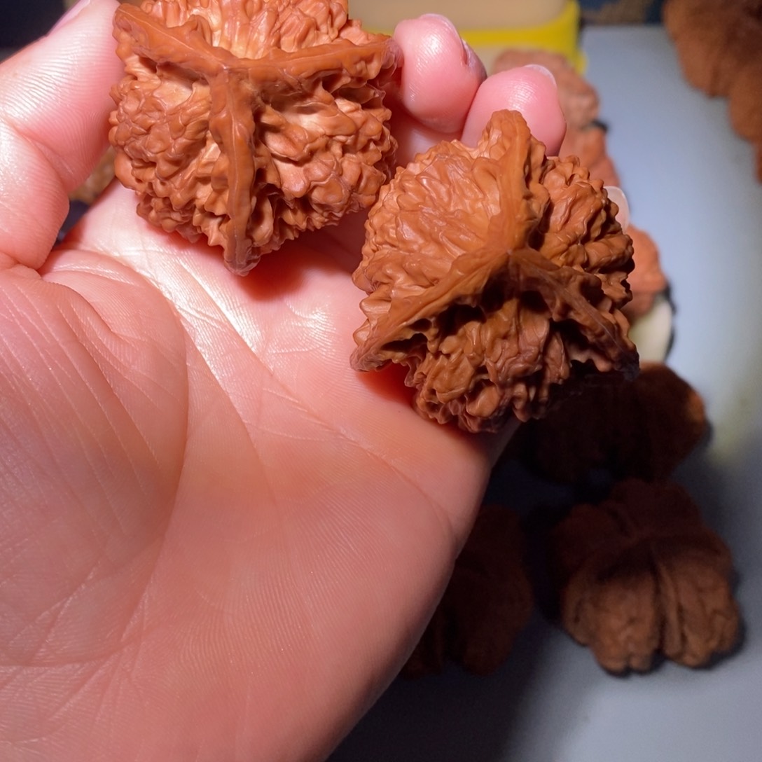 把件文玩核桃唯**富47官帽三楞