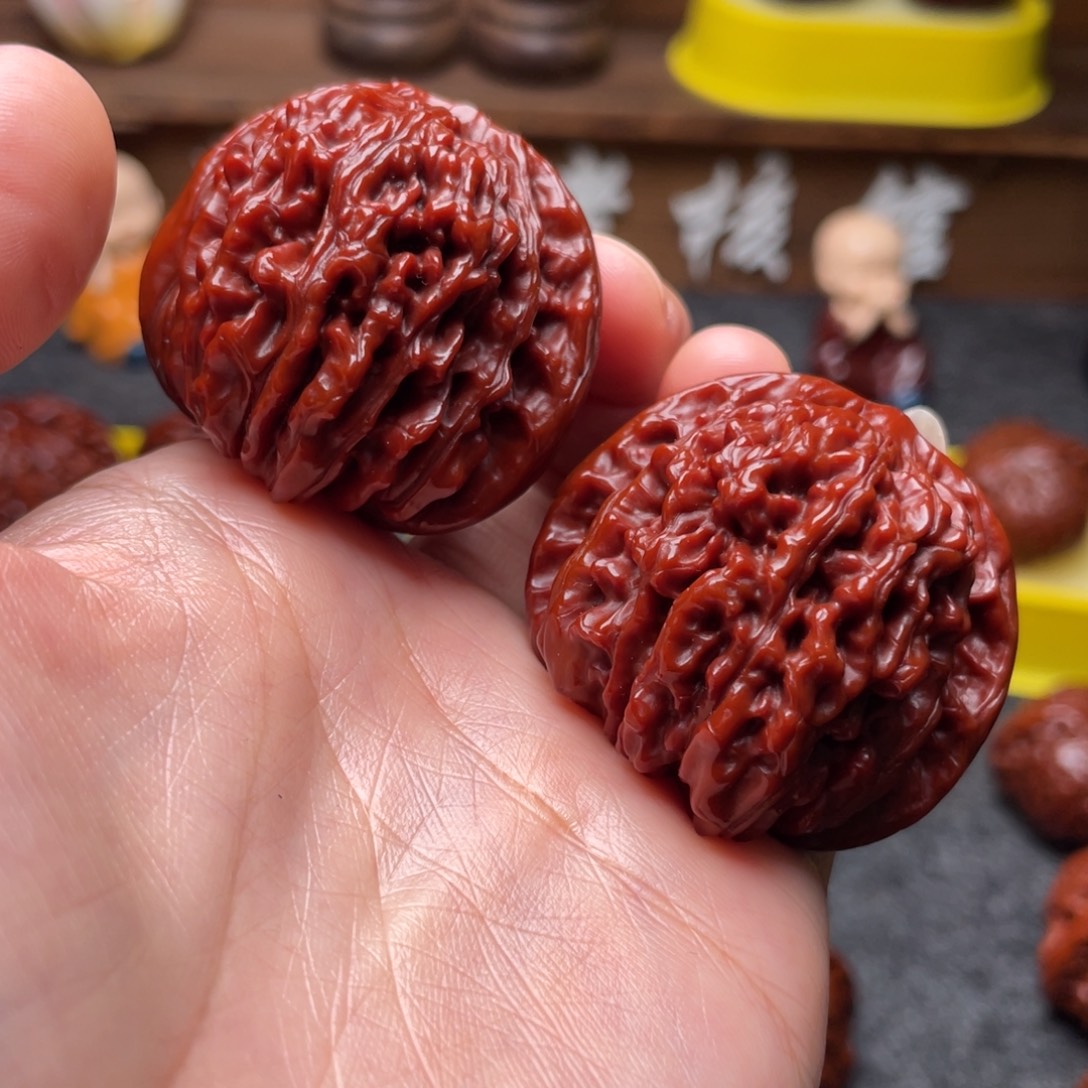 木***制吊坠文玩核桃文玩核桃 手把件 四座楼 42