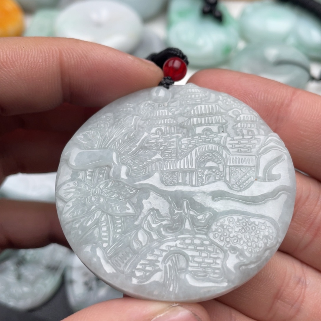 翡翠未镶嵌吊坠(不含链)