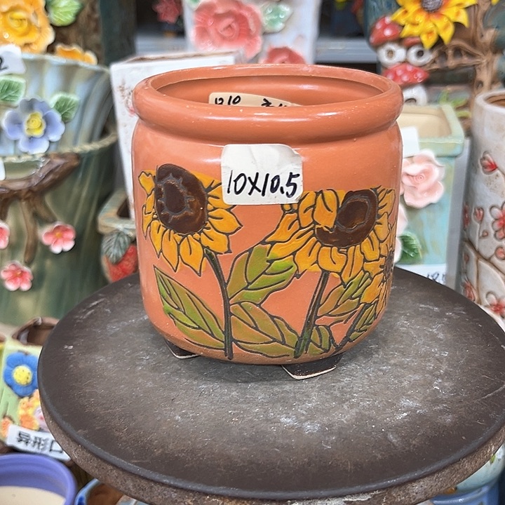紫砂花盆粗陶材质多肉花盆