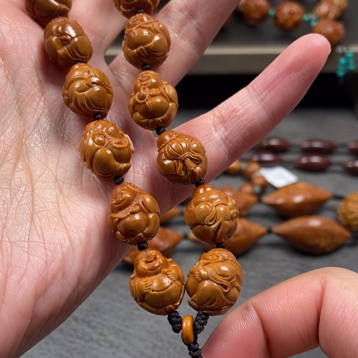 橄榄核手串/手链十八小弥勒