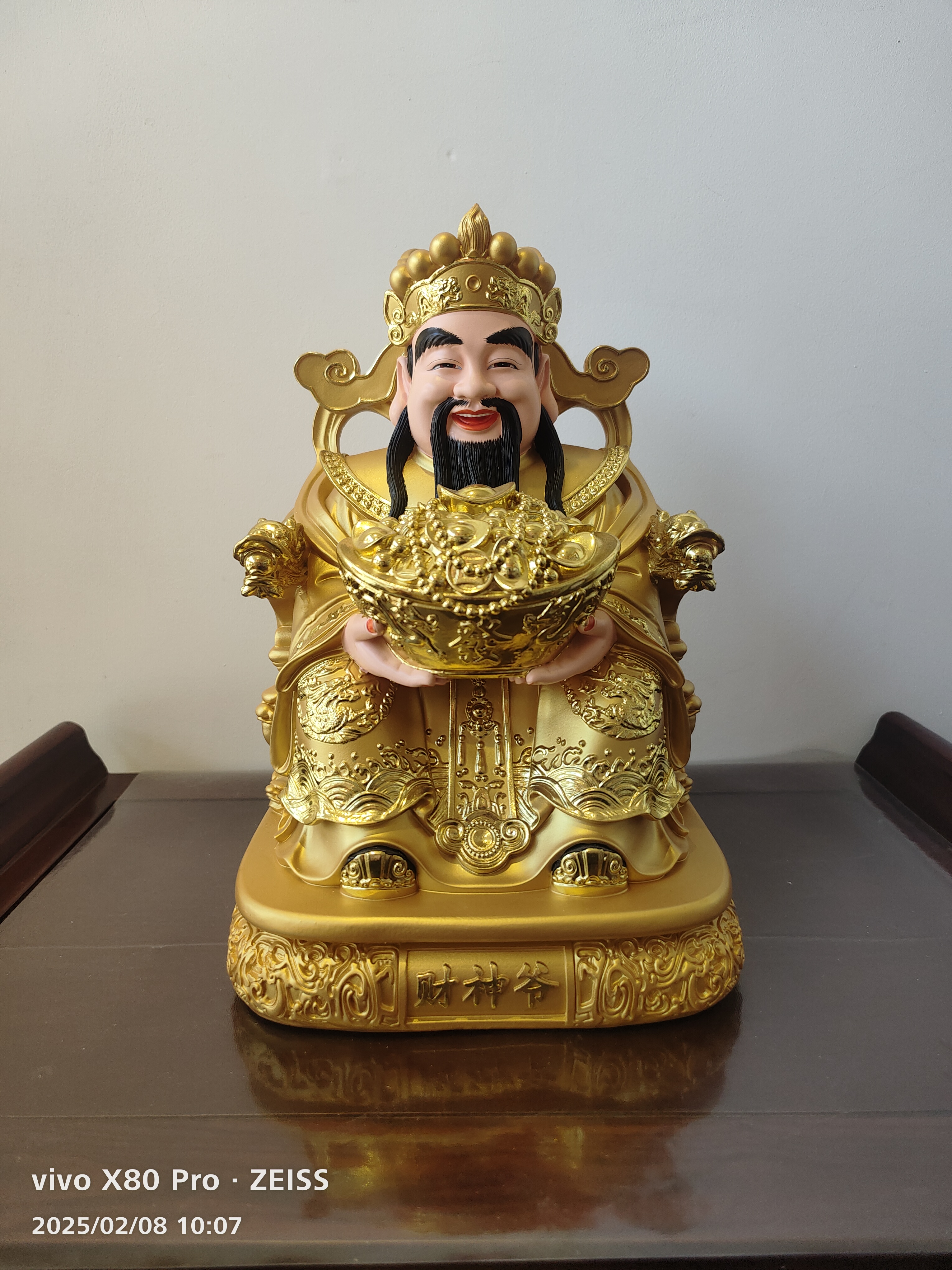 16寸树脂金身财神爷