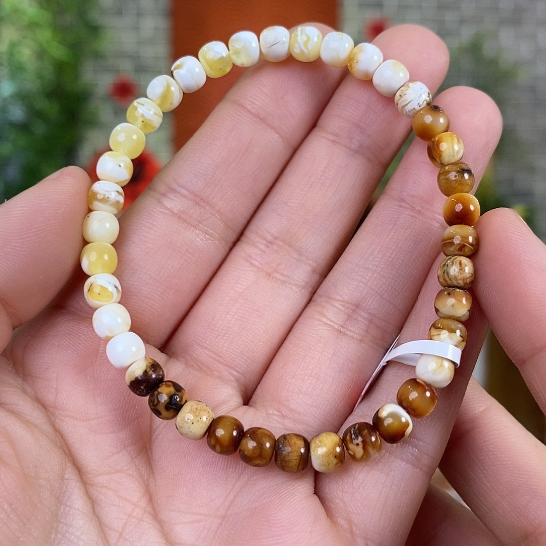 琥珀裸石未镶嵌蜜蜡手串5.5mm