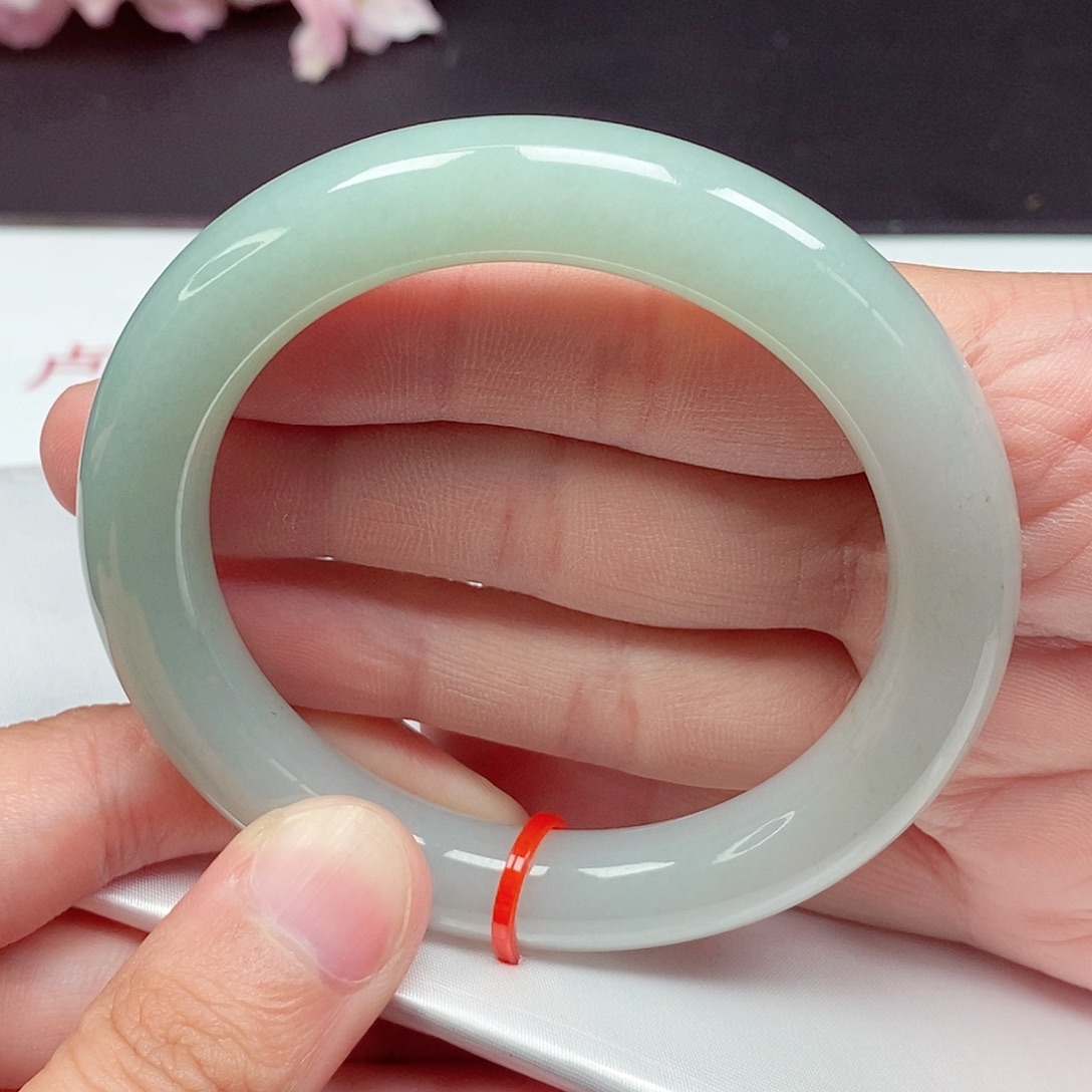 翡翠未镶嵌手镯59圈口