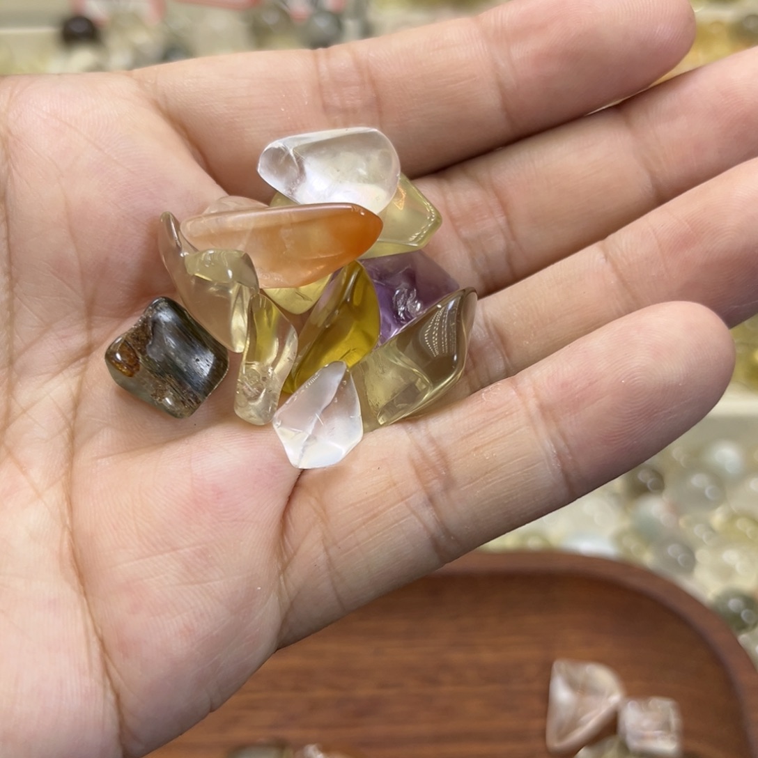 水晶珠宝半成品未镶嵌蓝****边