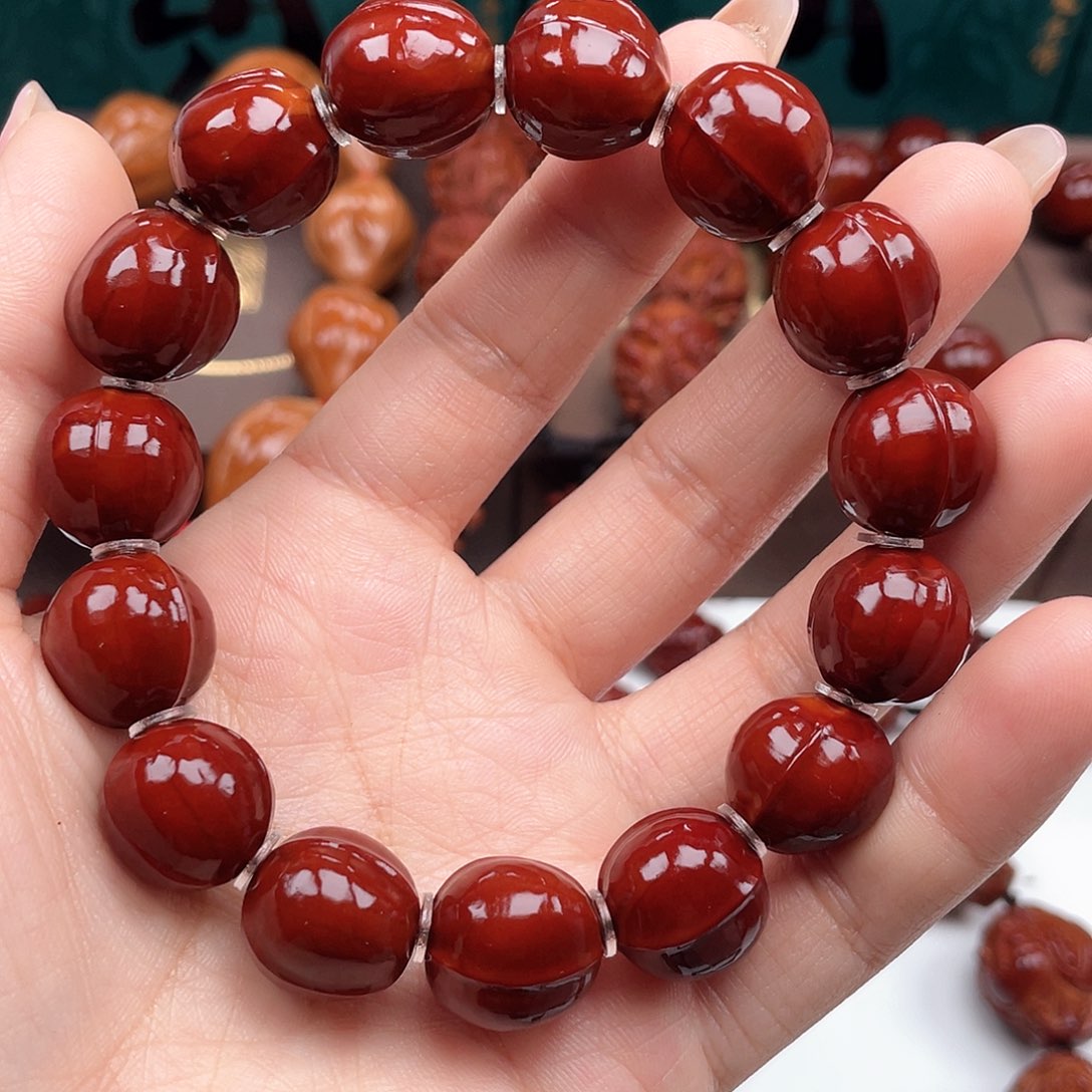 橄榄核手串沙鱼背手串15