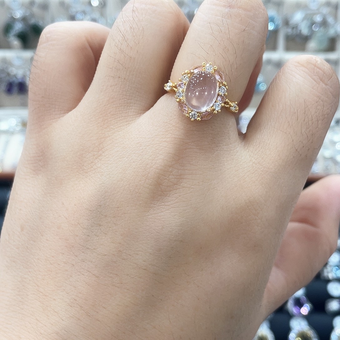 银S925镶嵌水晶戒指