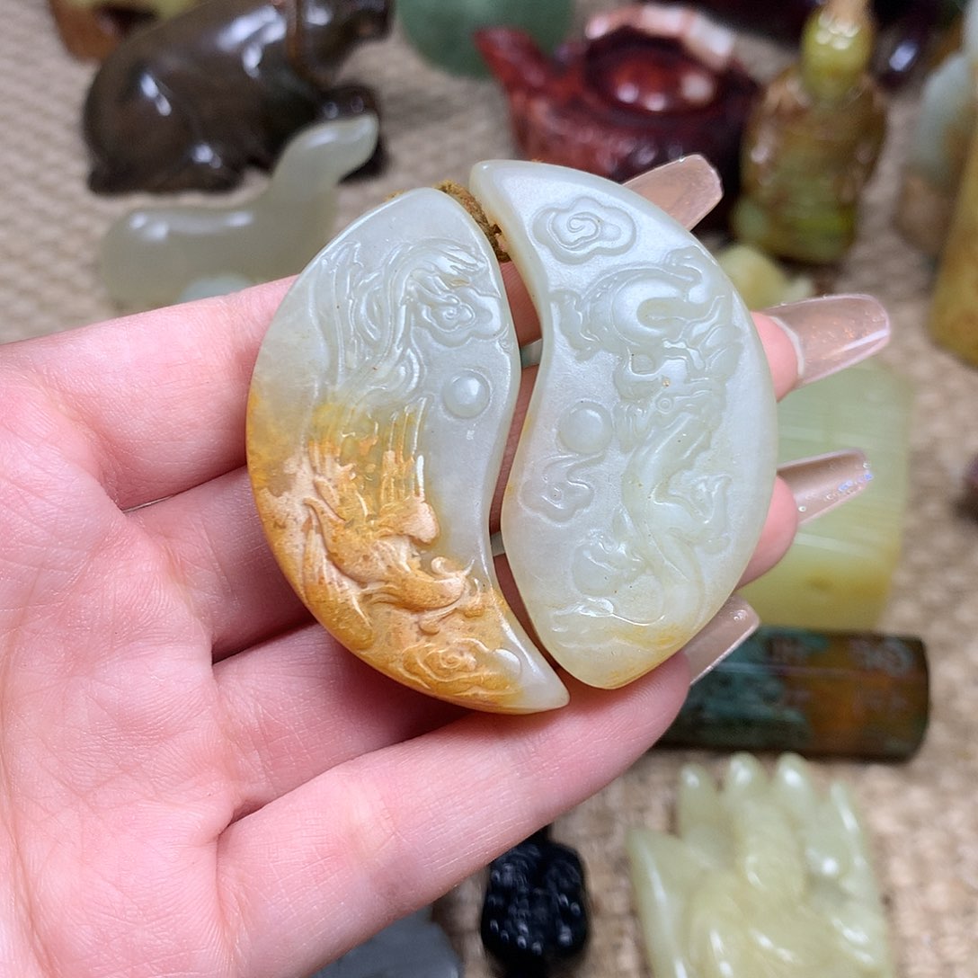 白玉菩提吊坠挂件