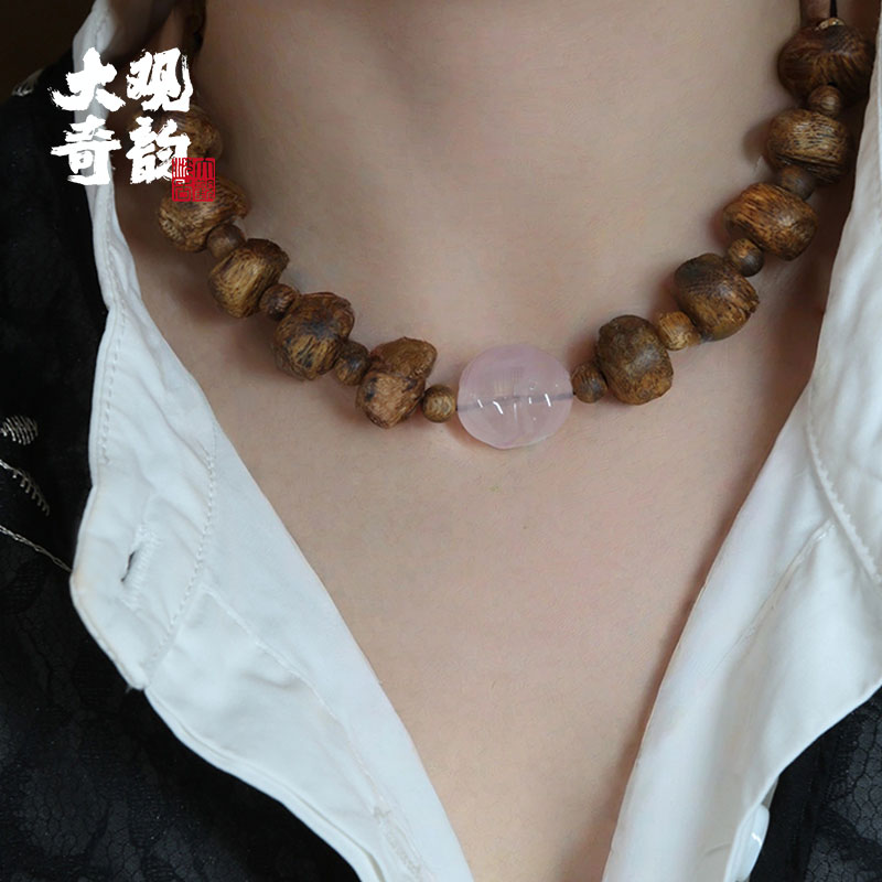 沉香【七夕】A级随形虫漏奇楠项链大观沉香手串海天然女士多样发一