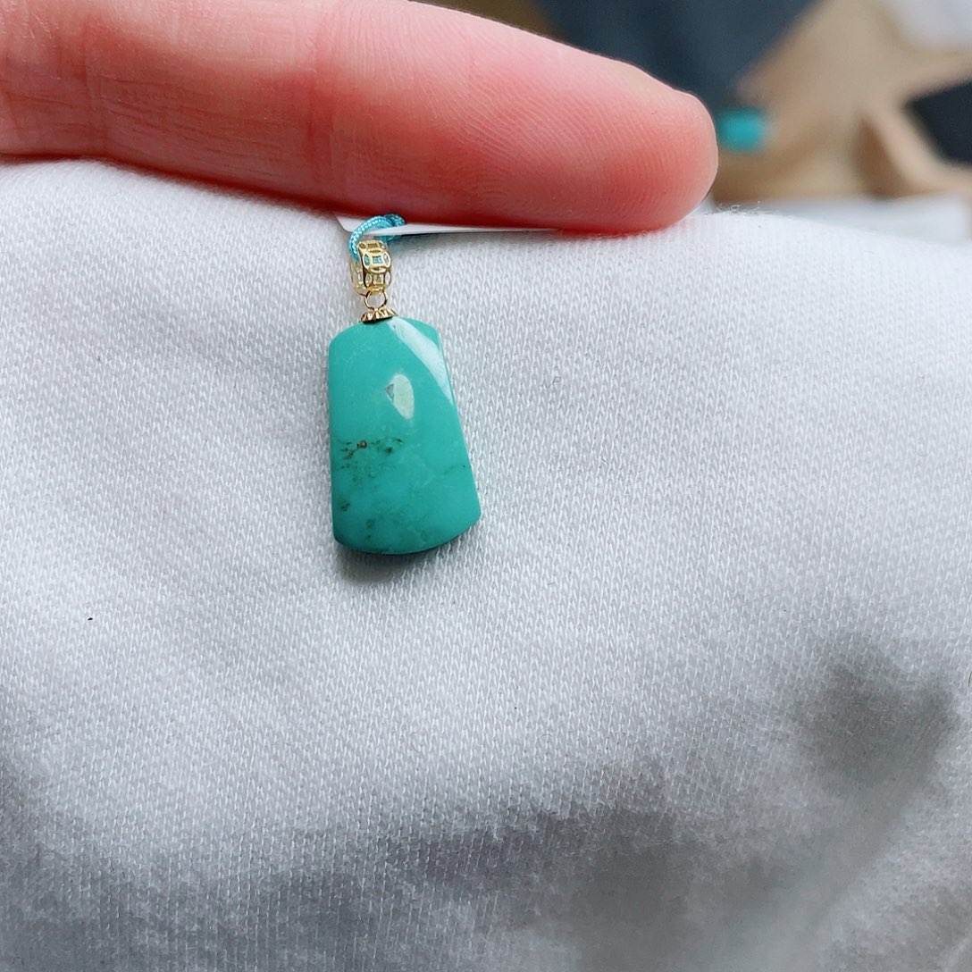 绿松石18K金镶嵌绿松石