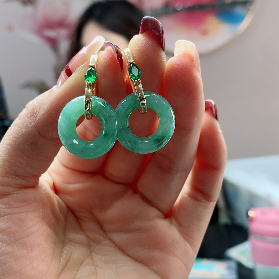 【闪购商品】翡翠耳饰未镶嵌多样性发货