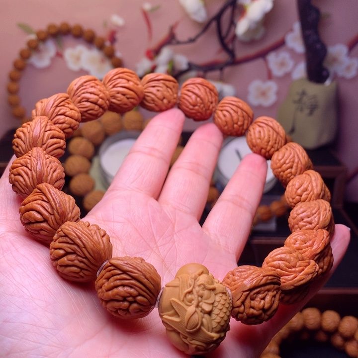 桃核手串龙纹桃核11
