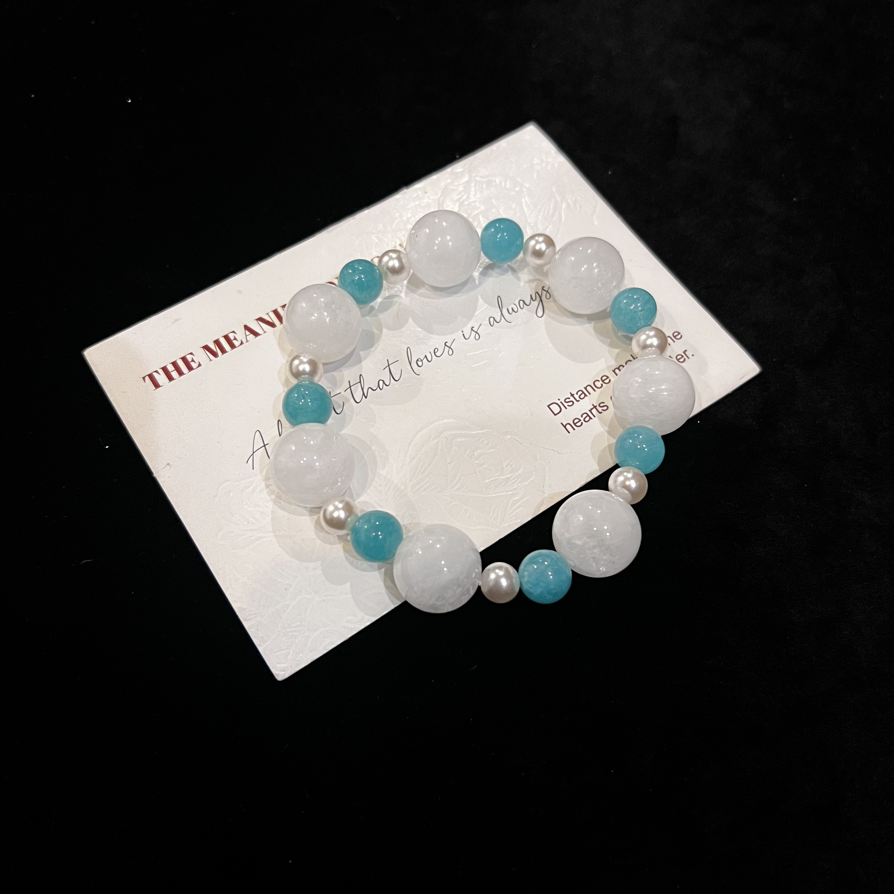 F726 13mm白幽灵拼接天河设计款手串 多样性发