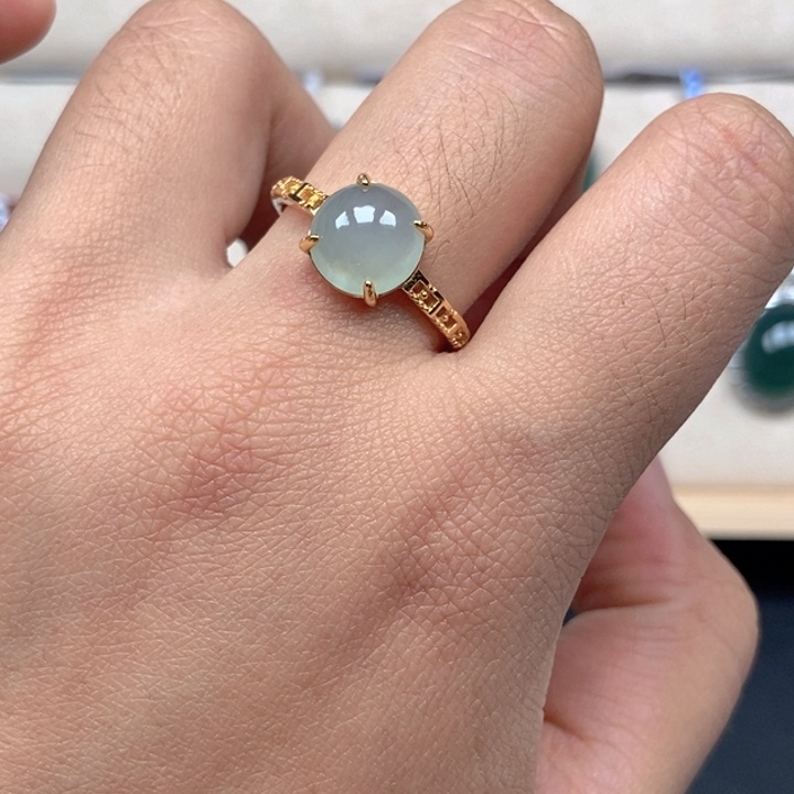 翡翠未镶嵌戒指戒指