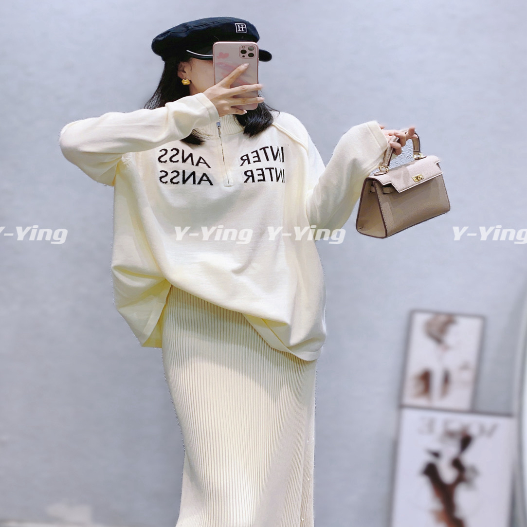 大码针织毛衣显瘦宽松型秋季