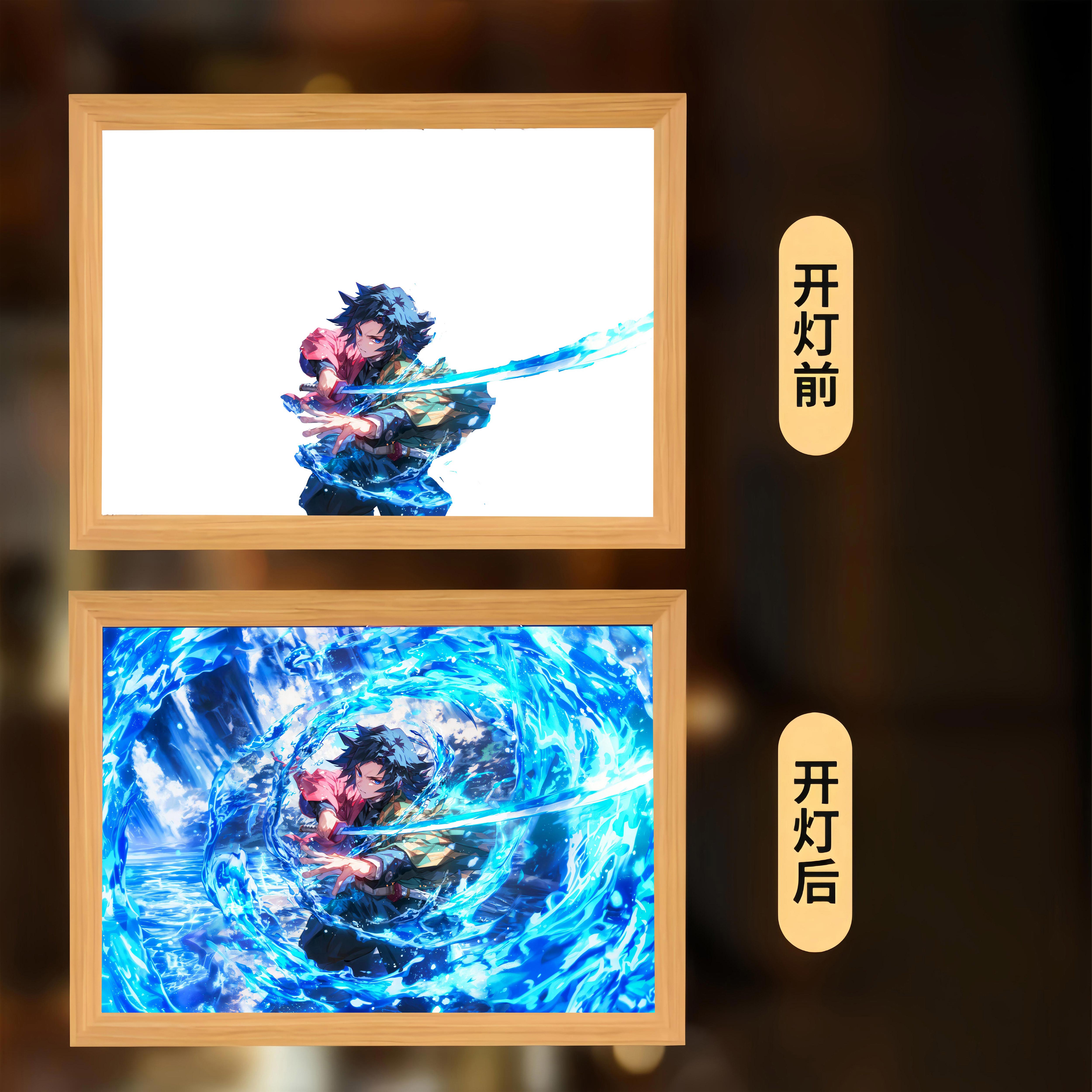 【定制类】特效定制灯光画动漫明星USB灯串高清高透画纸