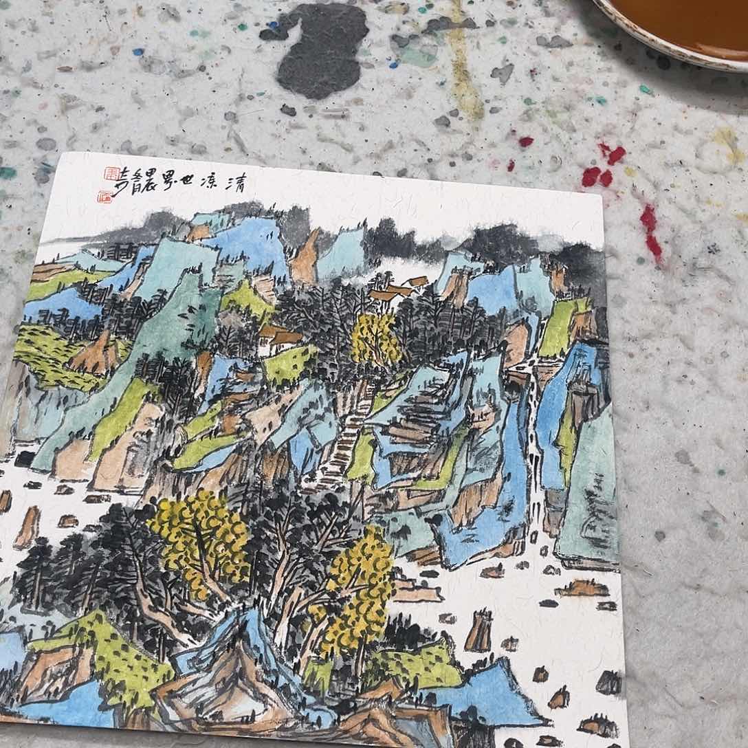 姜奇老师山水作品