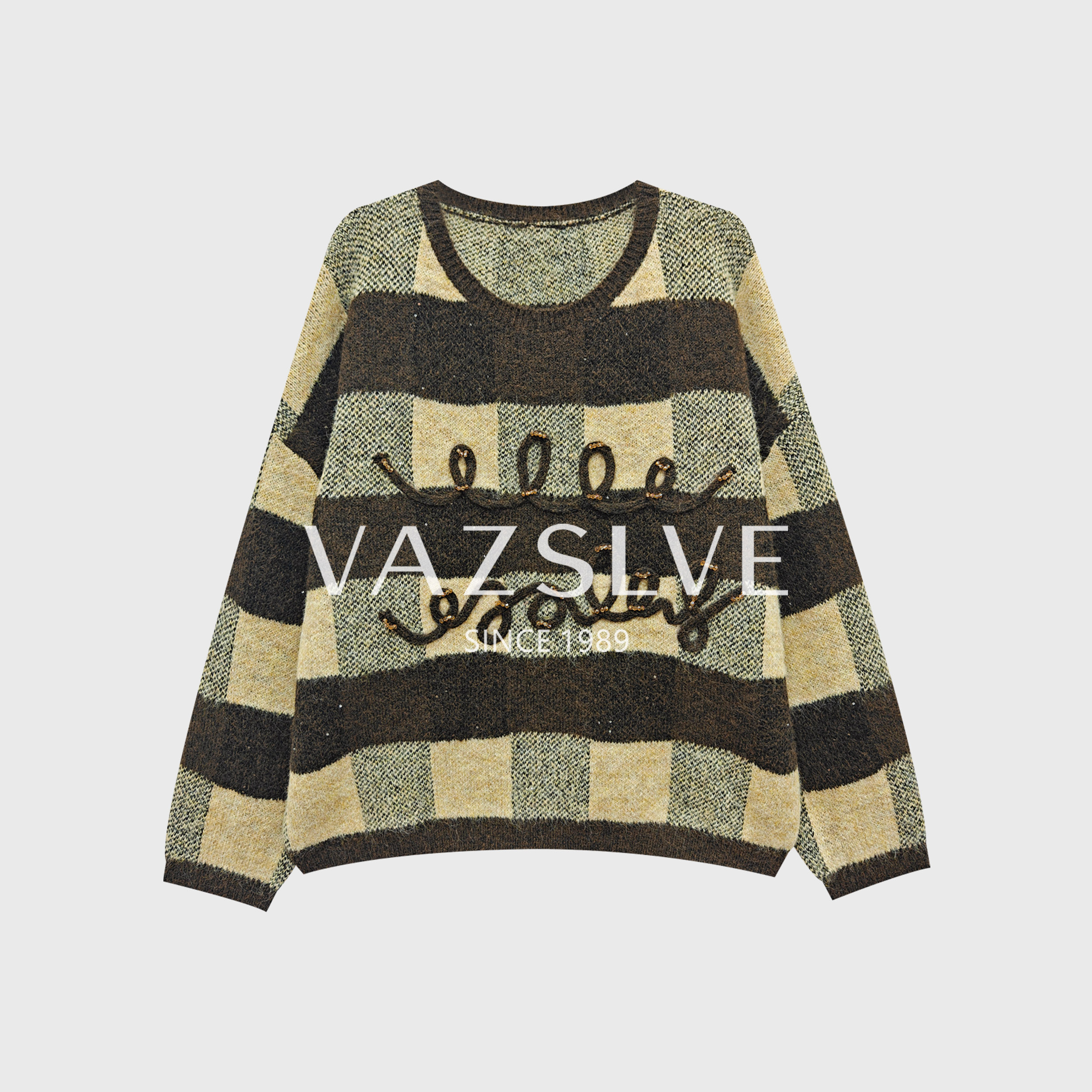 【VAZSLVE/全新奢品】捡漏 "定格时光"秋冬设计师百搭毛衣MY15666