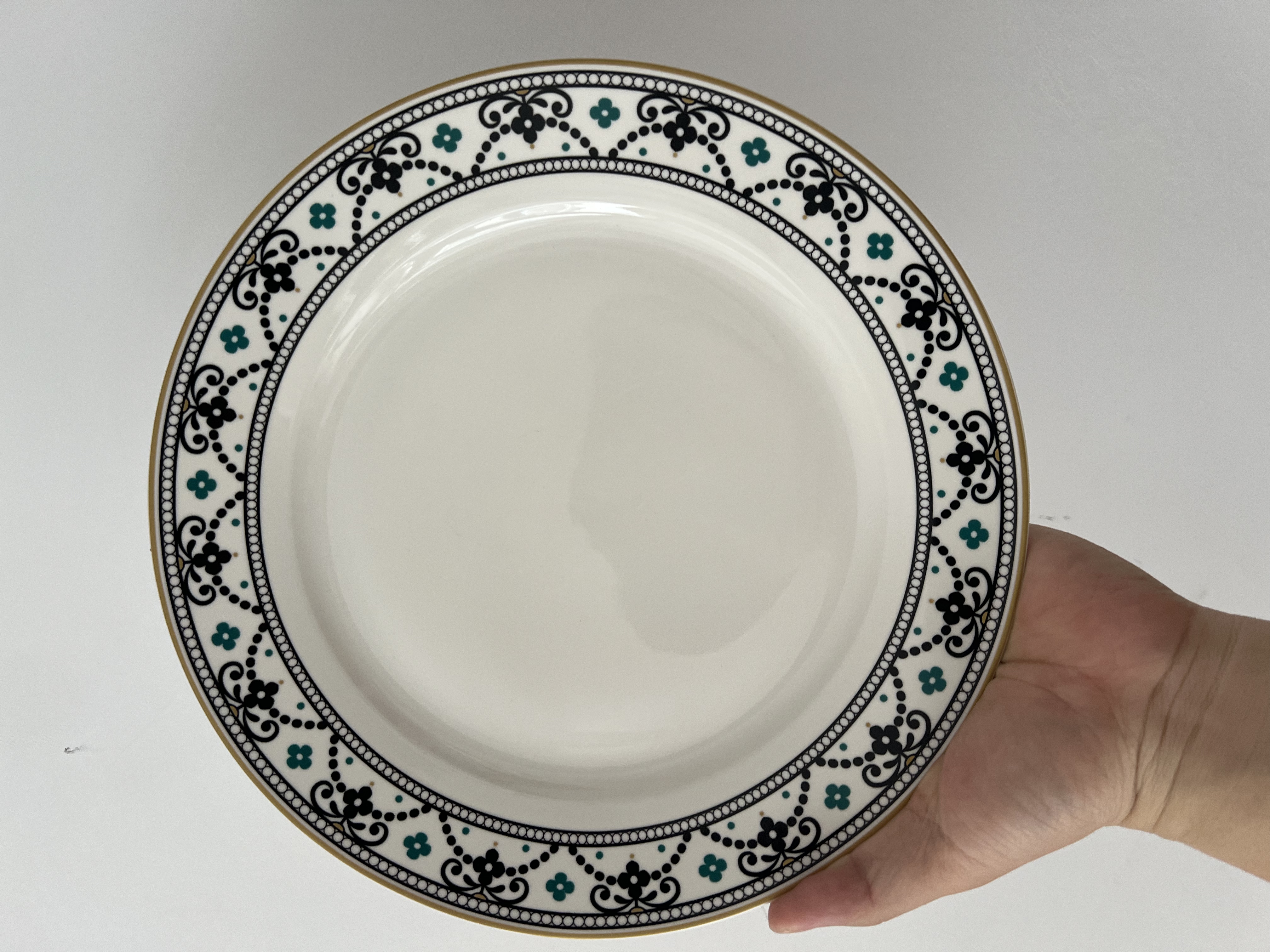 通用宫廷风2个圆形小清新欧式平盘10.5寸轻奢 尾单默认微瑕