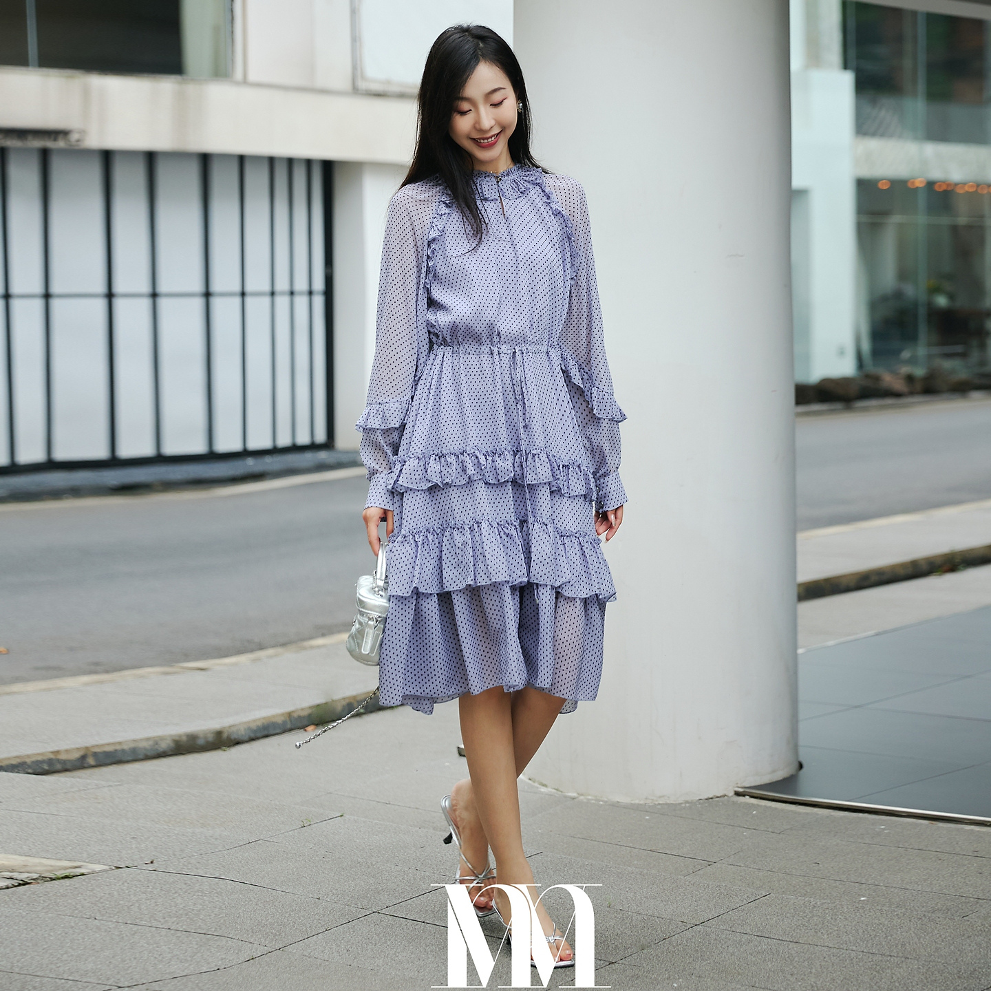 mithworld【商场同款】初秋休闲简约衬衫裙气质百搭W5FSS5170P6A