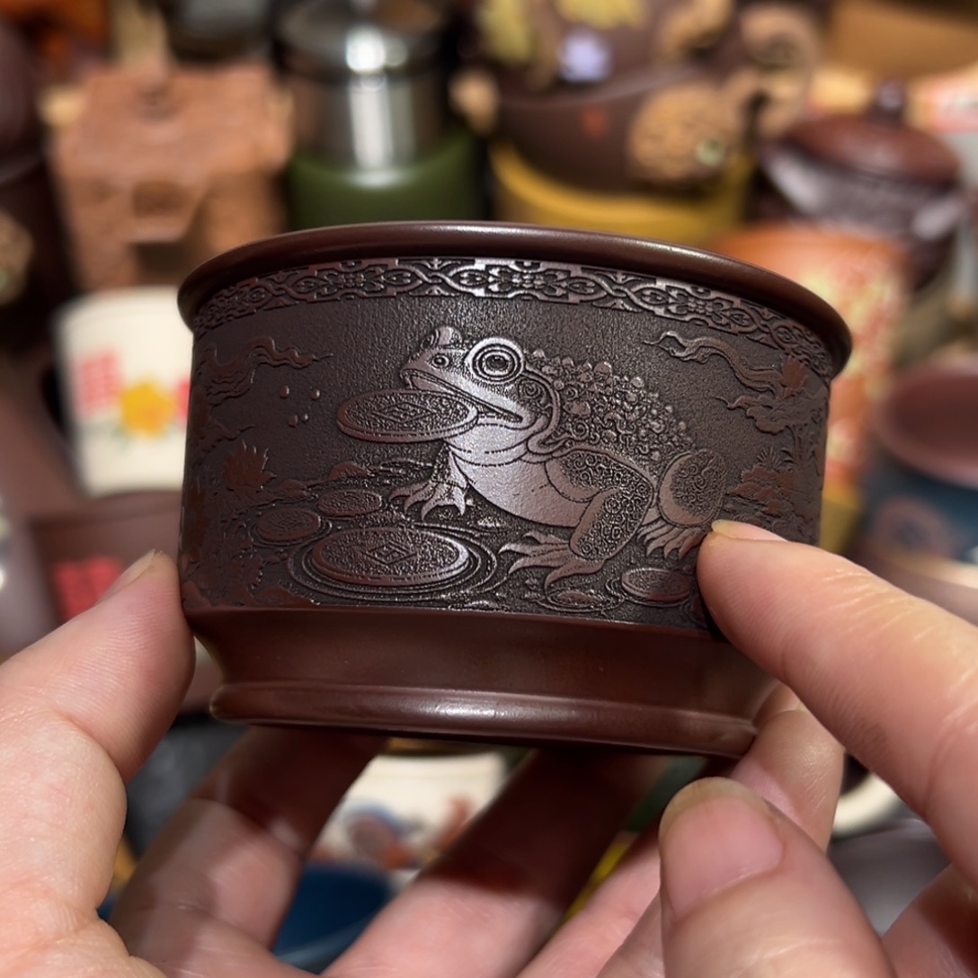 紫砂茶杯宜兴紫砂主人杯