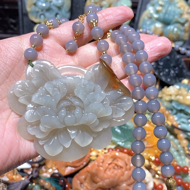 岫玉毛衣链未镶嵌