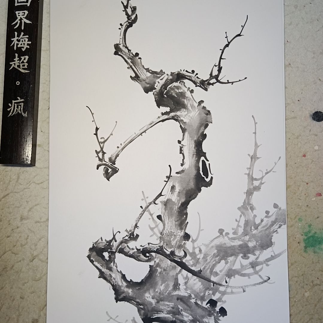祖***!绘画精品梅花卡宣作品