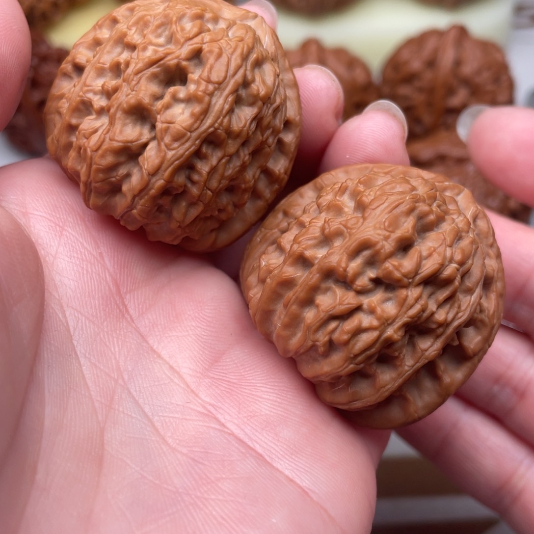 文玩核桃把件白狮子37