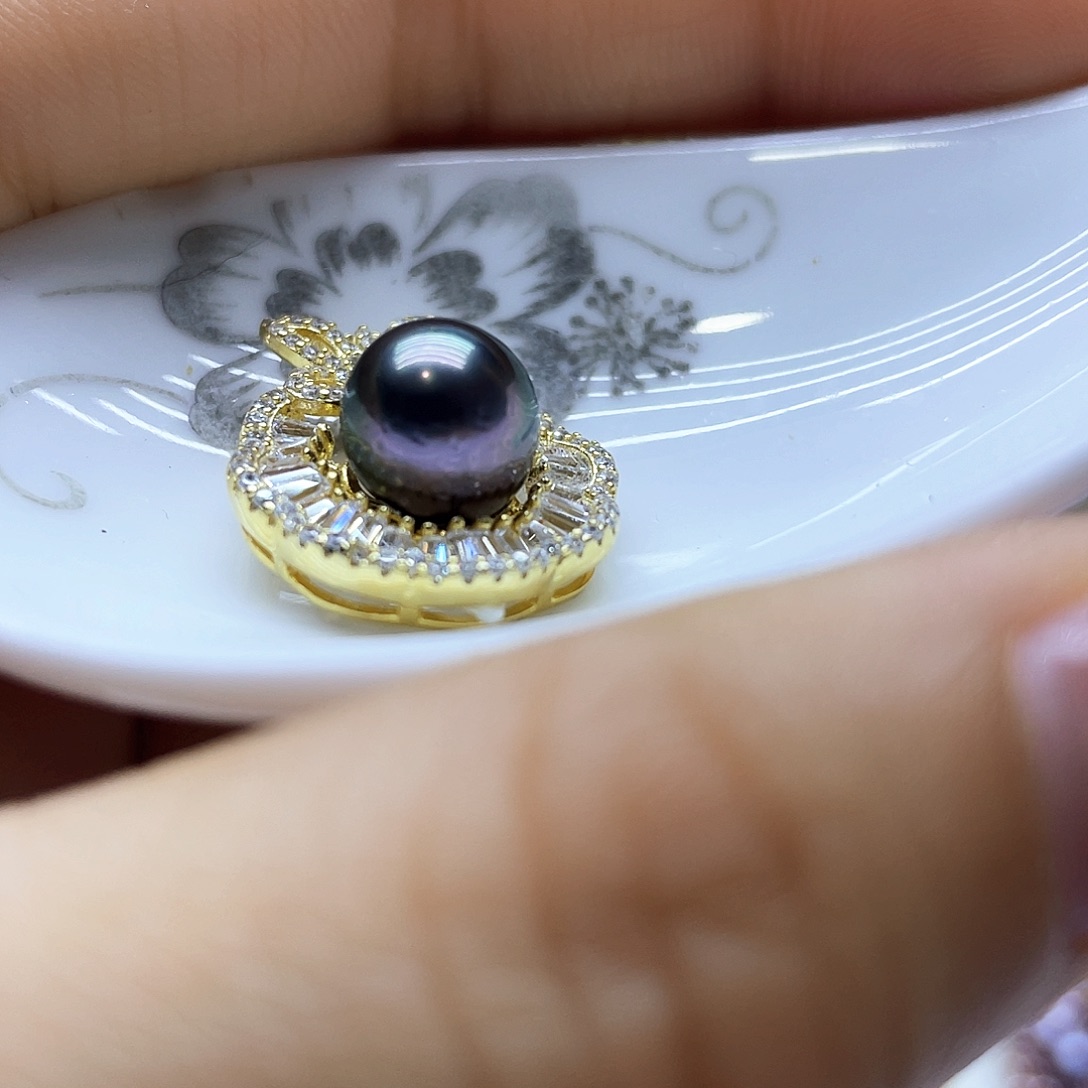 海水珍珠颈饰银S925镶嵌