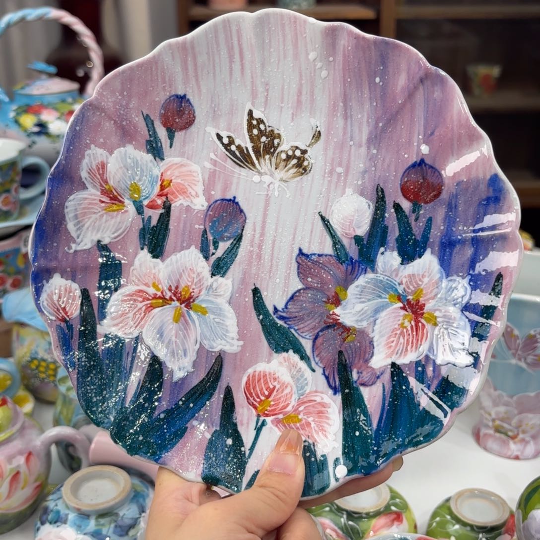 景德镇手绘高温釉下彩陶瓷茶具