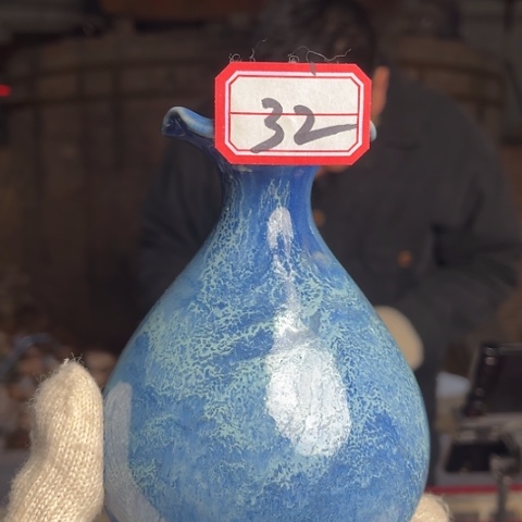 牛家钧窑牛自恒老师钧瓷瓶